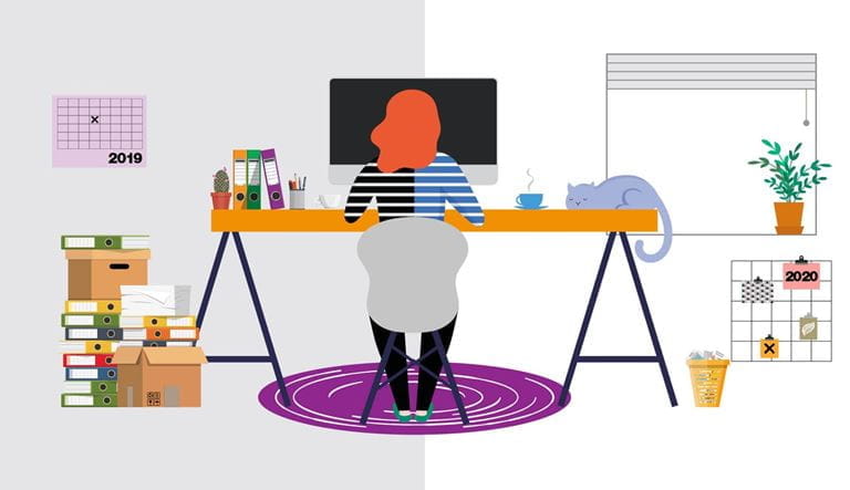 Home Working Infographic