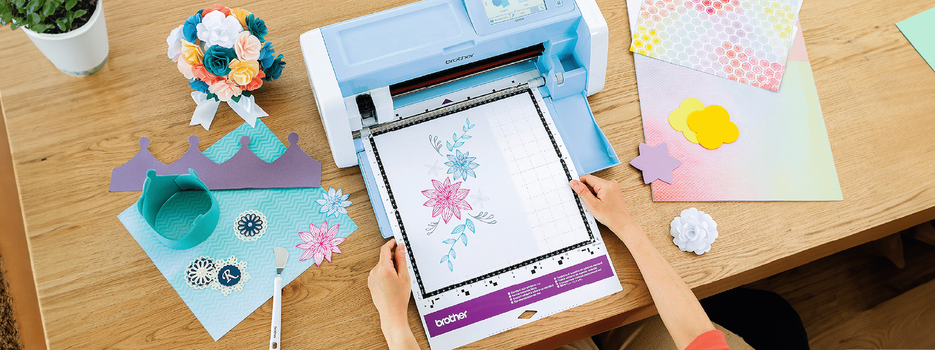 Crafting Machines Homepage Header Desktop
