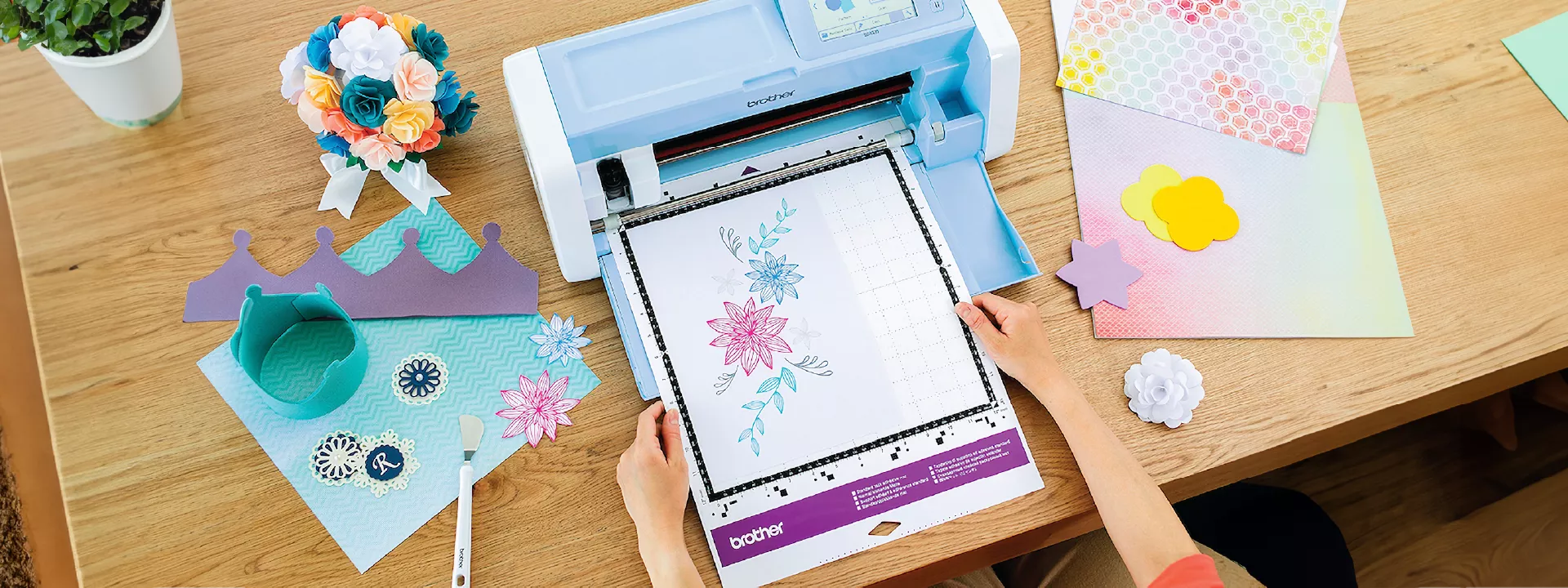 Crafting Machines Homepage Header Desktop