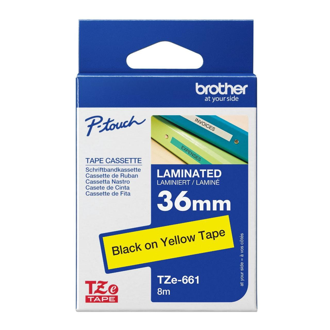 Brother TZe-661 Genuine Label Printer (Label Maker) Tape 1